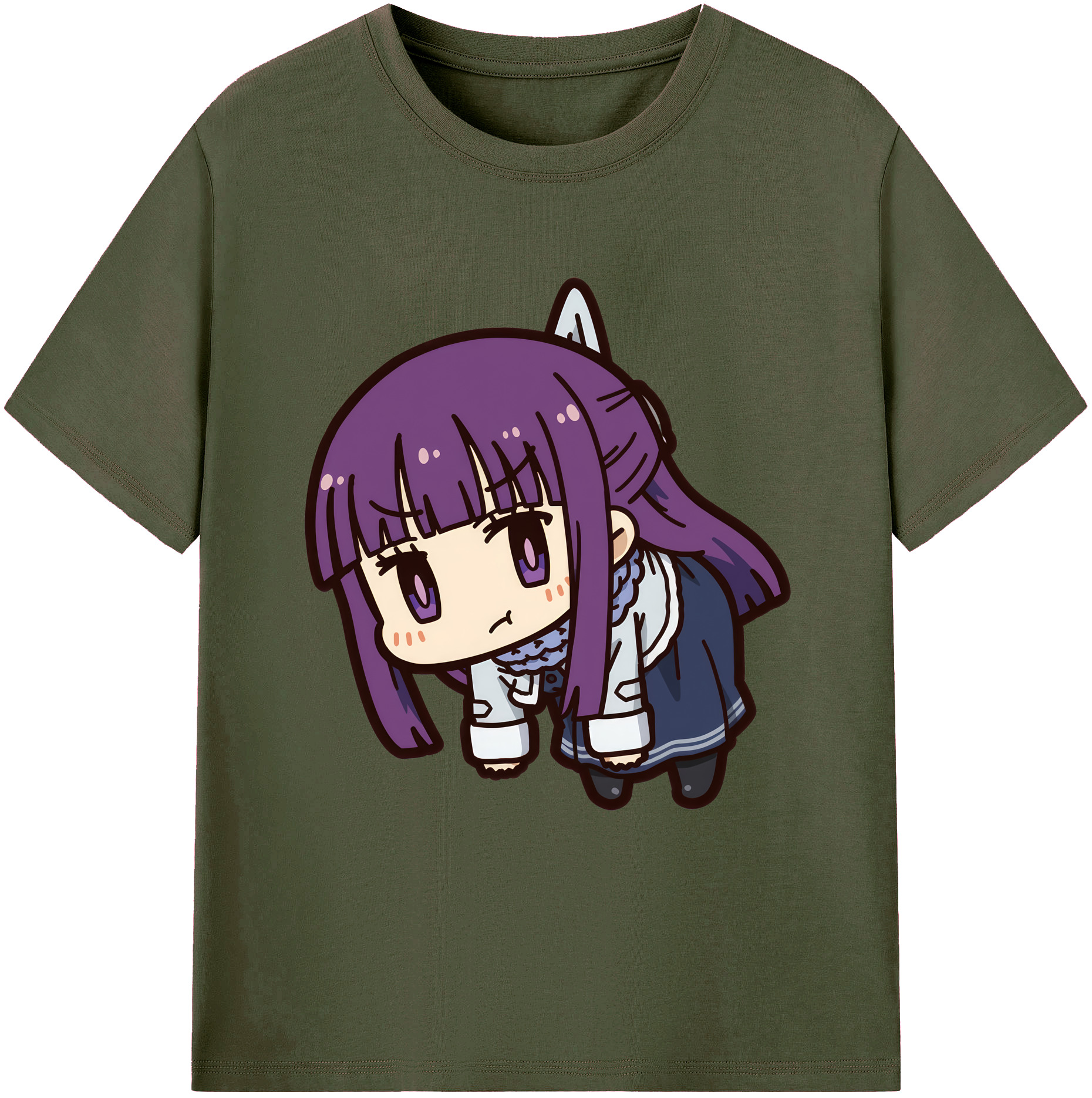 （画像用） 葬送のフリーレン Frieren 綿100％ メンズ半袖Tシャツ｜肌触りやわらか＆通気性